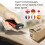 NETUM C750 Wireless Bluetooth Scanner Portable Barcode Warehouse Express Barcode Scanner, Model: C750 Two-dimensional 7