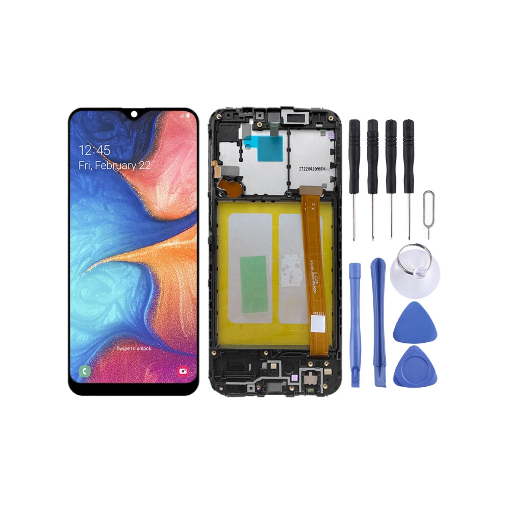 Original Lcd Screen For Samsung Galaxy A20e Sm-A202 With Digitizer Full Assembly With Frame 7613351071532