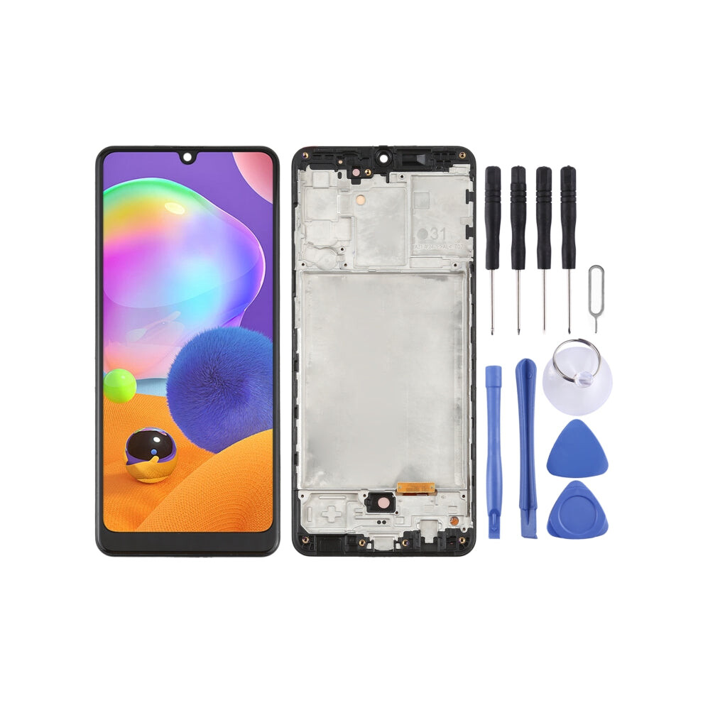 Oled Lcd Screen For Samsung Galaxy A31 Sm-A315 (6.33 Inch) With Digitizer Full Assembly With Frame (Black) Black 8055341194941