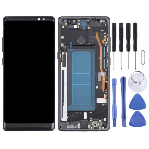 OLED LCD Screen for Samsung Galaxy Note 8 SM-N950 Digitizer Full Assembly with Frame (Black) 2