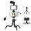 PULUZ  4 in 1 Vlogging Live Mini Octopus Bracket Kit + Studio Light + Microphone + Phone Clamp Kits(Black) 1