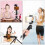 PULUZ  4 in 1 Vlogging Live Mini Octopus Bracket Kit + Studio Light + Microphone + Phone Clamp Kits(Black) 9