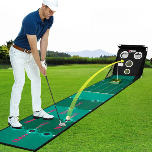 PGM TL033 40x250cm Golf Multifunctional Practitioner Chipping / Putting Practice Portable Exercise Net Golf Blanket 1