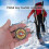 Portable Camping Outdoor Compass Hanging Compass  Backpack Hiking Survival Tools with Key Chain 5