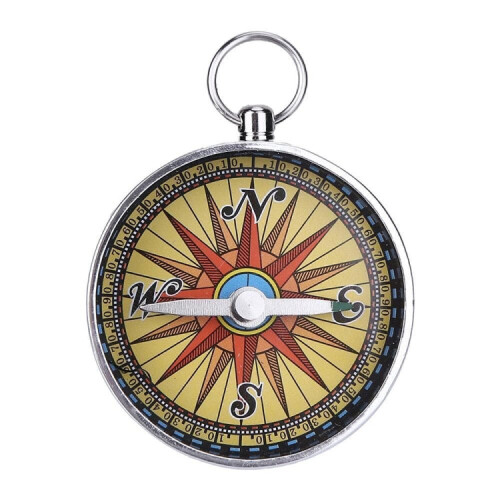 Portable Camping Outdoor Compass Hanging Compass  Backpack Hiking Survival Tools with Key Chain 1