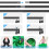 PULUZ 2x2m T-Shape Photo Studio Background Support Stand Backdrop Crossbar Bracket Kit with Clips(Green) 5