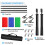 PULUZ 2.9x2m Photo Studio Background Support Stand Backdrop Crossbar Bracket Kit with Red / Blue / Green Polyester Backdrops 11