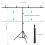 PULUZ 2x2m T-Shape Photo Studio Background Support Stand Backdrop Crossbar Bracket Kit with Clips(Green) 4