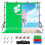 PULUZ 2.9x2m Photo Studio Background Support Stand Backdrop Crossbar Bracket Kit with Red / Blue / Green Polyester Backdrops 2