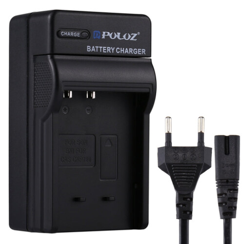 PULUZ EU Plug Battery Charger with Cable for Casio CNP120 Battery 1