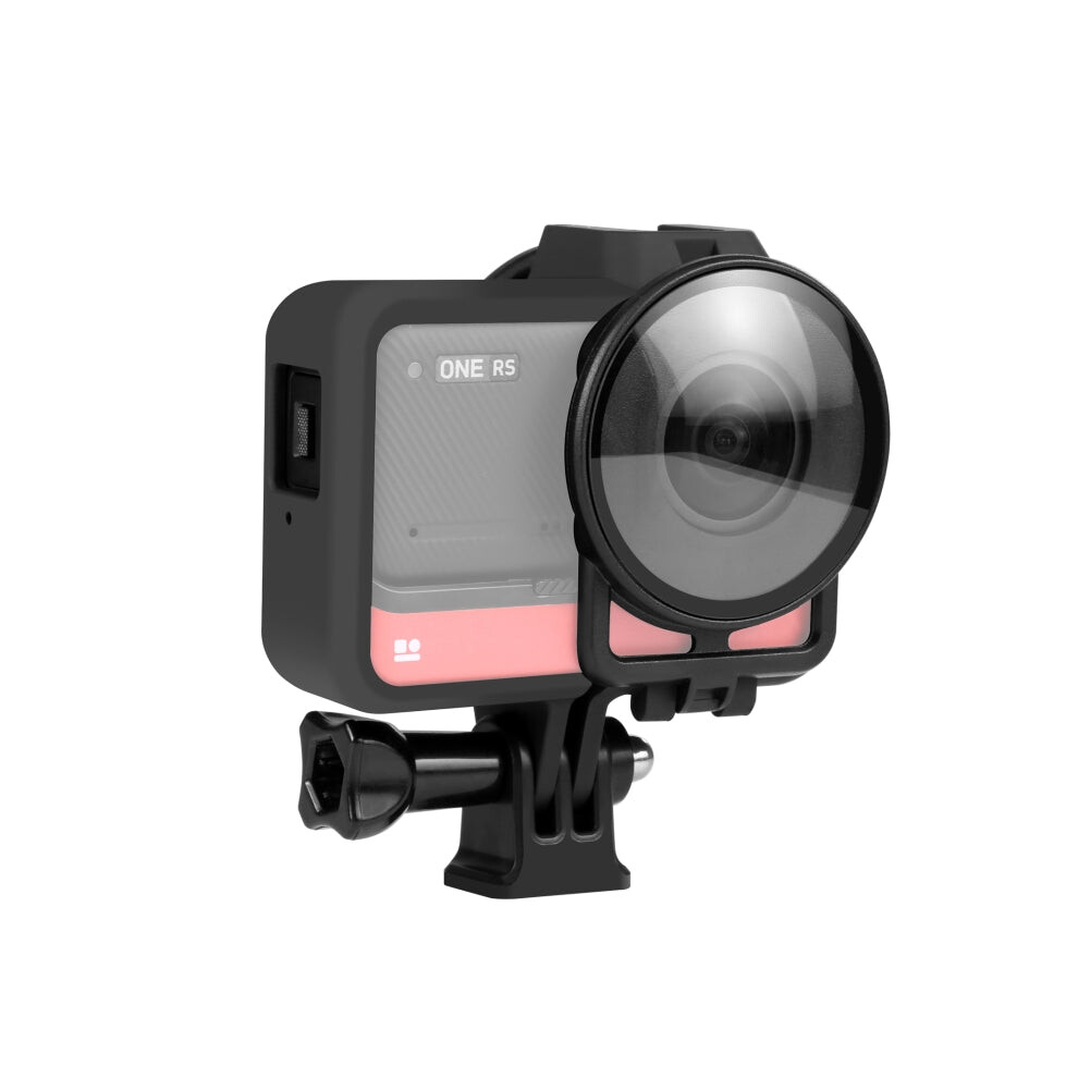 Puluz Plastic Frame Case With Lens Guard For Insta360 One Rs 360 Edition(Black) Black 8032867020145