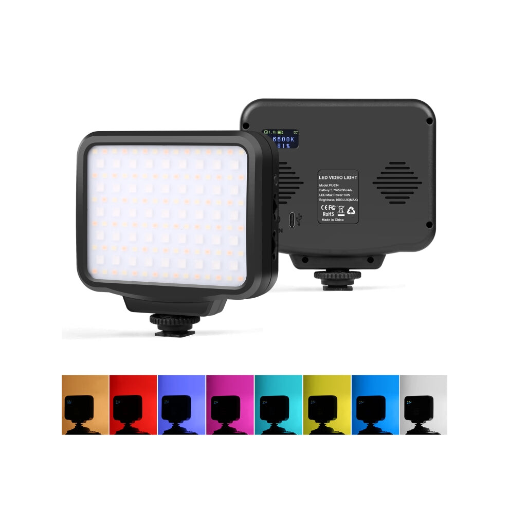 Puluz Pocket 2500-9900K+Rgb Full Color Beauty Fill Handheld On-Camera Photography Led Light 8431777749984