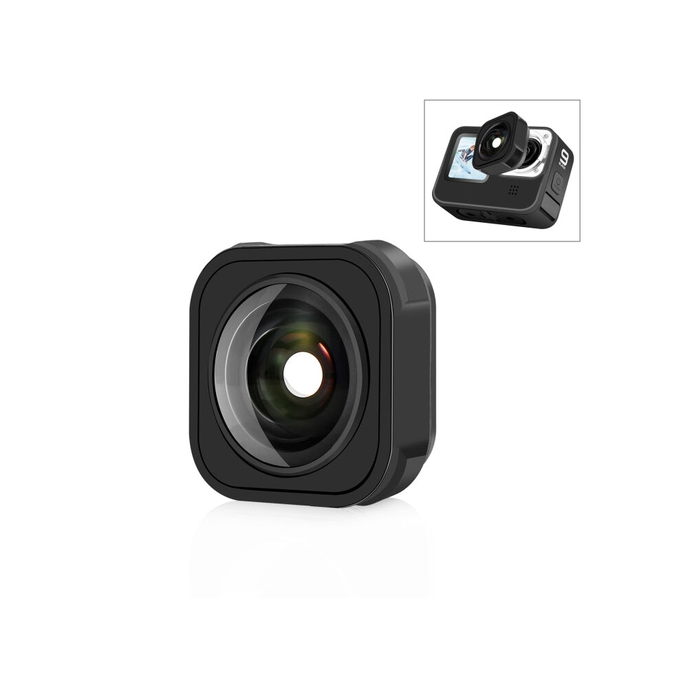 Puluz Max Lens Mod Wide Angle Lens For Gopro Hero11 / Hero10 / Hero9 (Black) Black 8431777721058