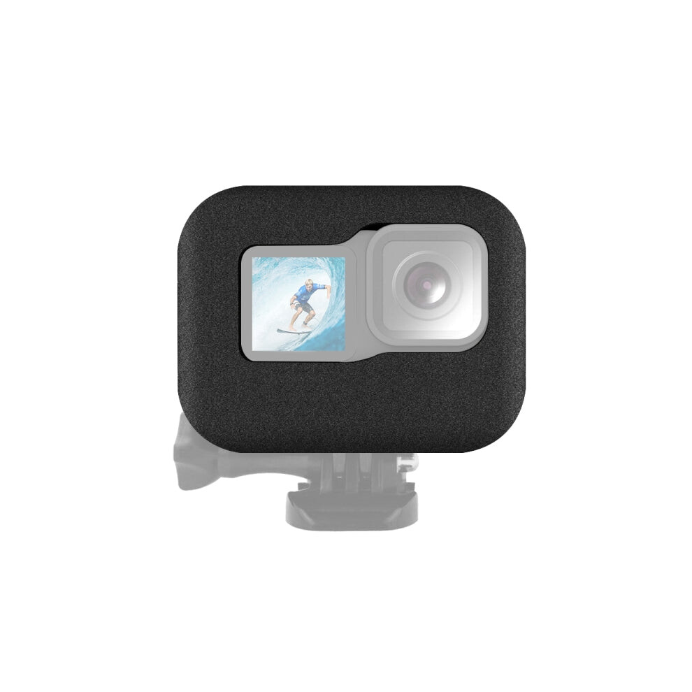 PULUZ for GoPro HERO12 Black /11 Black /10 Black /9 Black Foam Windshield Housing Case(Black)