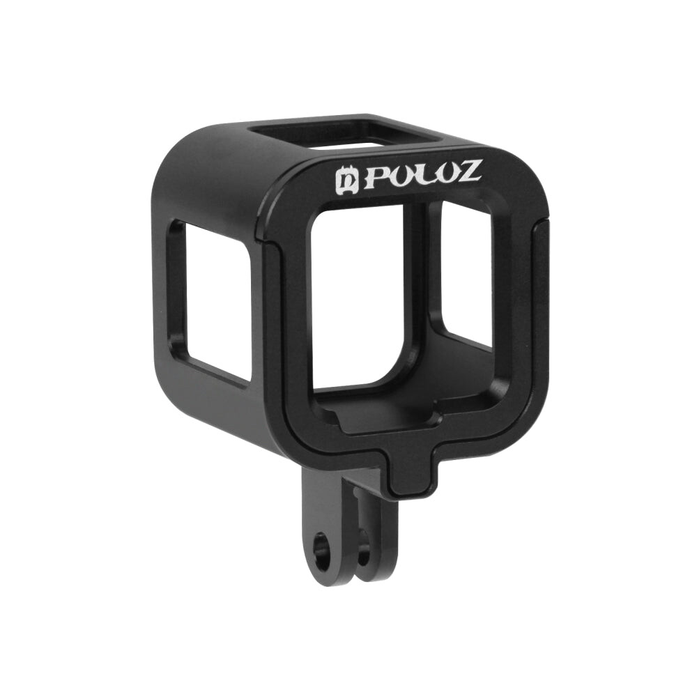 Puluz Housing Shell Cnc Aluminum Alloy Protective Cage With Insurance Frame For Gopro Hero5 Session /Hero4 Session /Hero Session(Black) Black 7613298537108
