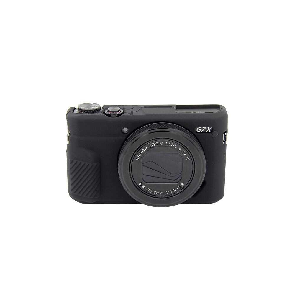 Puluz Soft Silicone Protective Case For Canon Eos G7 X Mark Ii(Black) Black 4051245293470
