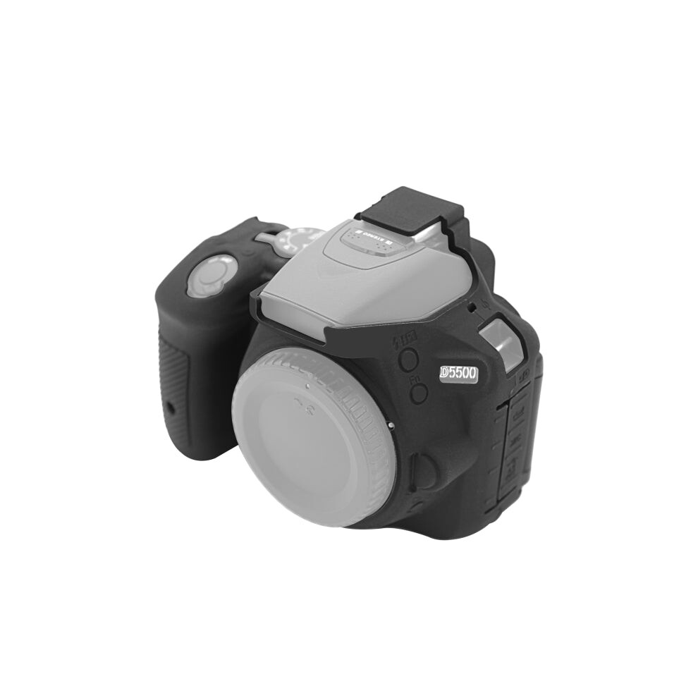 Puluz Soft Silicone Protective Case For Nikon D5500 / D5600(Black) Black 715583651678