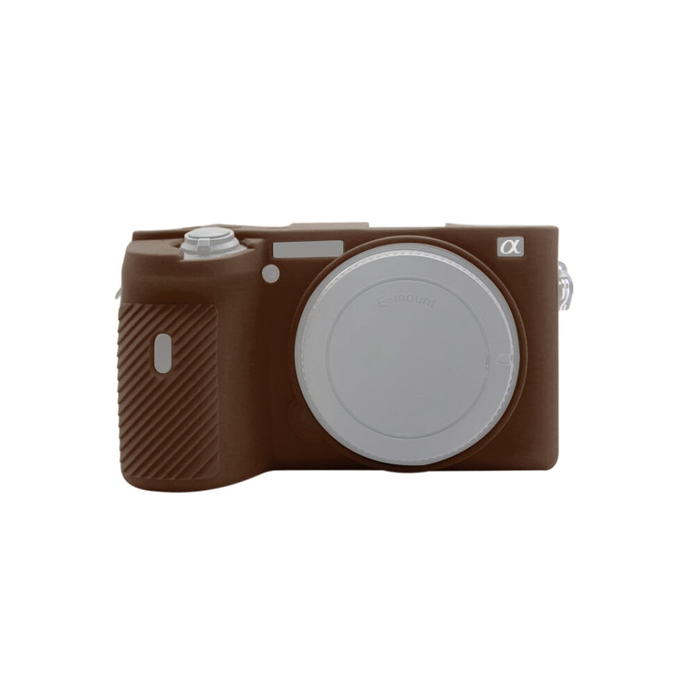 Puluz Soft Silicone Protective Case For Sony A6600 / Ilce-6600(Coffee) 715583653443