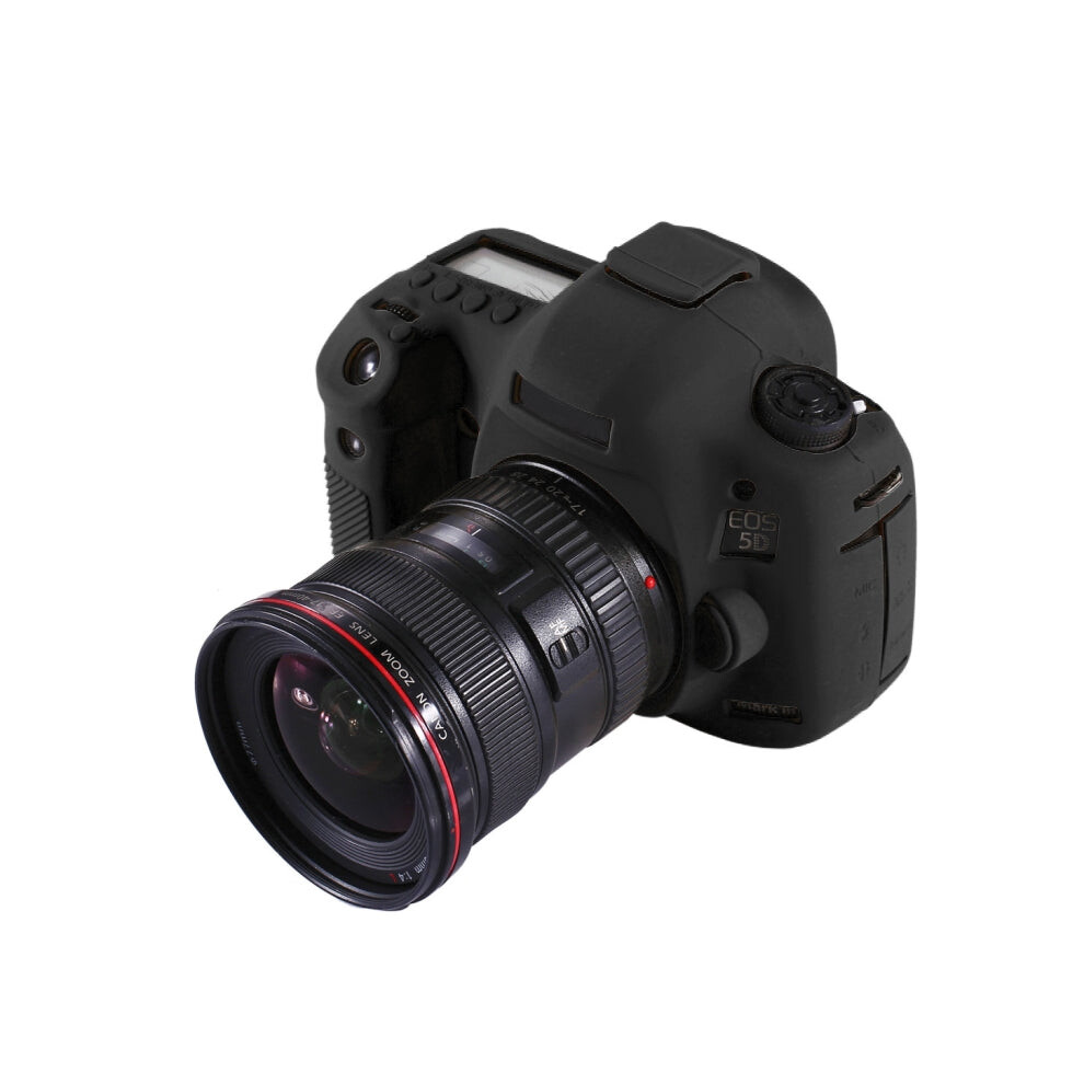 Puluz Soft Silicone Protective Case For Canon Eos 5D Mark Iii / 5D3(Black) Black 8431777760347