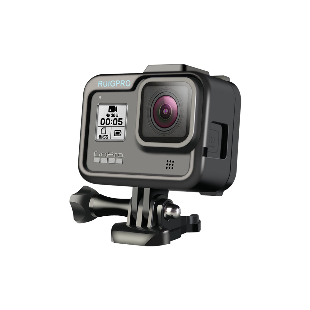 Ruigpro For Gopro Hero8 Standard Border Pc Abs Frame Mount Protective Case(Black) Black 762753956132