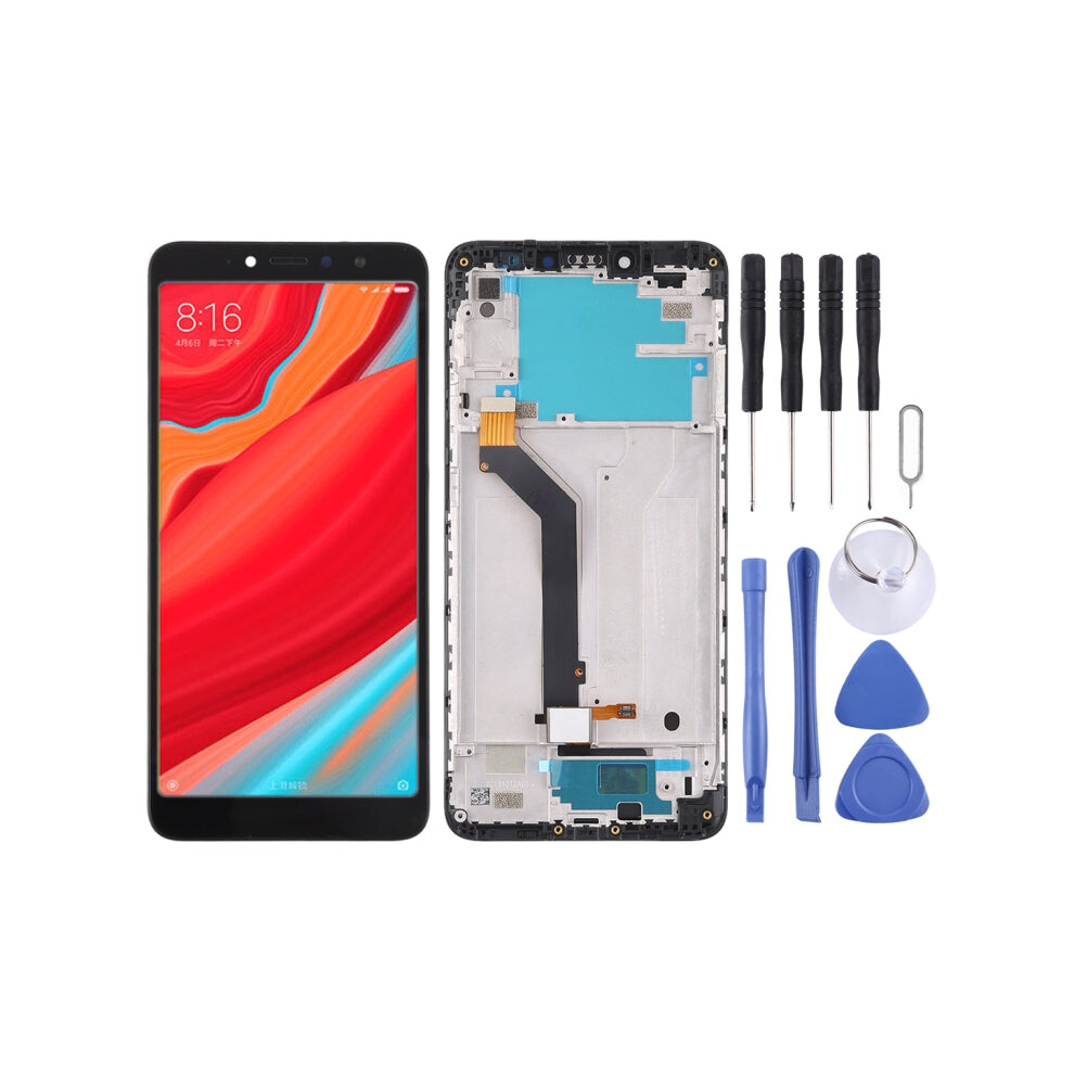 Tft Lcd Screen For Xiaomi Redmi S2 / Y2 Digitizer Full Assembly With Frame(Black) Black 8431777782882