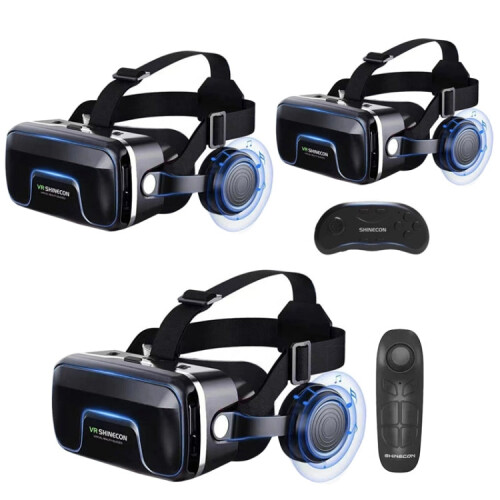 VRSHINECON G04EA+B03 Handle 7th VR Glasses 3D Virtual Reality Game Digital Glasses With Headset 2