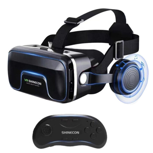 VRSHINECON G04EA+B01 Handle 7th VR Glasses 3D Virtual Reality Game Digital Glasses With Headset 1