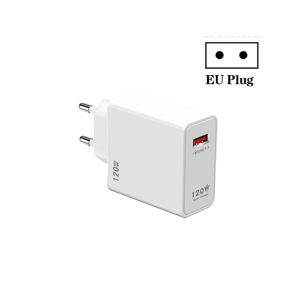 120W Usb Super Fast Charging Charger Suitable For Xiaomi 12 / 12 Pro And Huawei / Vivo, Plug Size:eu Plug 5700302048742