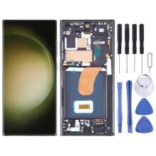 6.78 inch OLED LCD Screen For Samsung Galaxy S23 Ultra 5G SM-S918B EU Edition Digitizer Full Assembly with Frame(Black)
