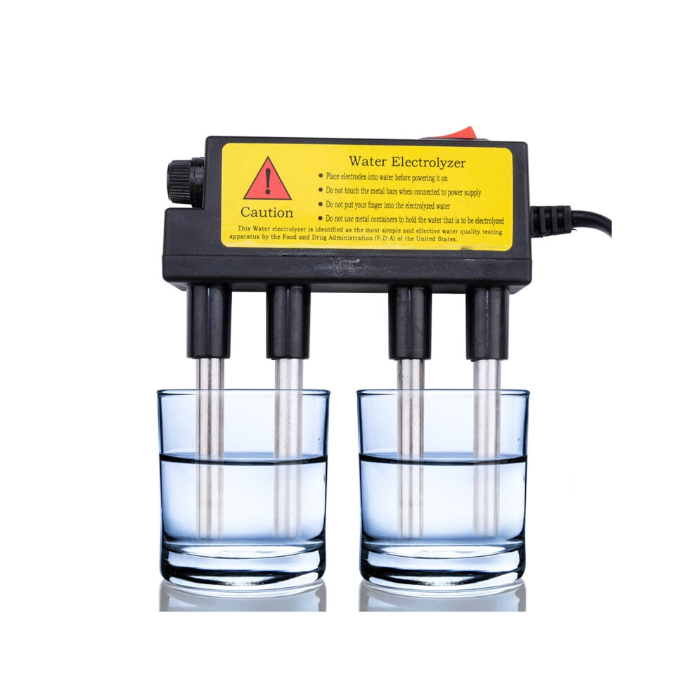 2 PCS Household Electrolyzer Test Electrolysis Water Tools Water Purity Level Meter PH Testing Tool Water Quality Tester(EU Plug)
