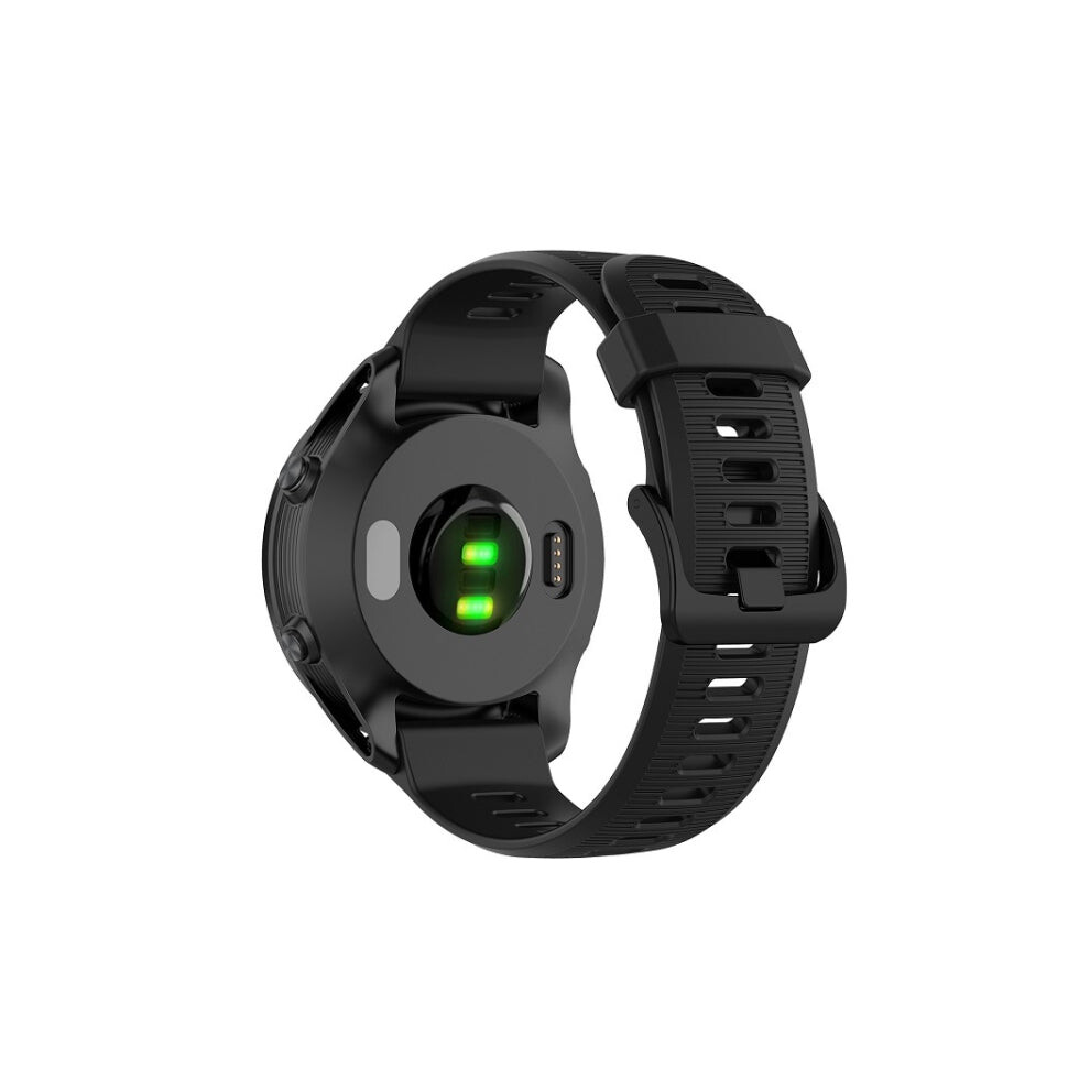 For Garmin Forerunner 945 Silicone Watch Band(Black) Black 8431777782929