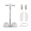 For Meta Quest 3 VR Glasses Charging Base Storage Bracket with Cool RGB Light(White) 3