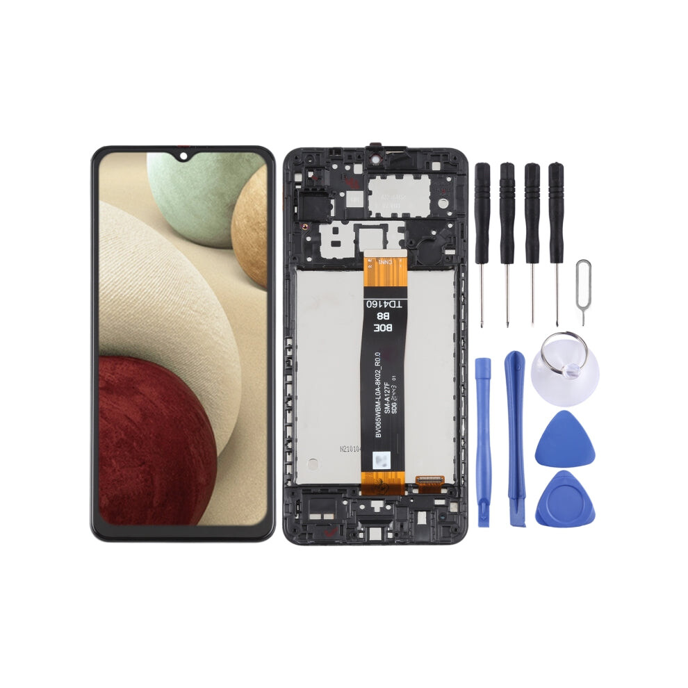 Original Lcd Screen For Samsung Galaxy A12 Nacho Sm-A127f Digitizer Full Assembly With Frame 4051245217360