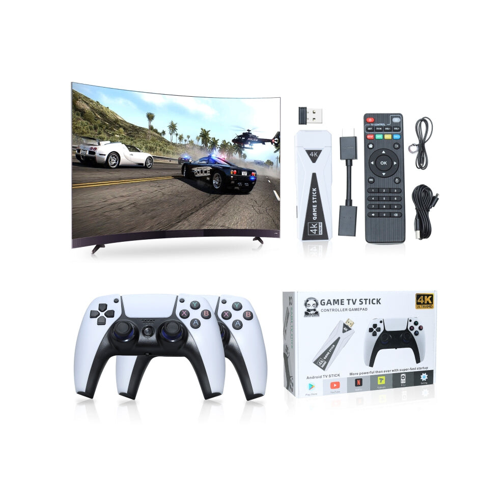 U10 Video Game Console 64G 10000+ Games Retro Handheld 4K TV Game Stick Wireless Controller