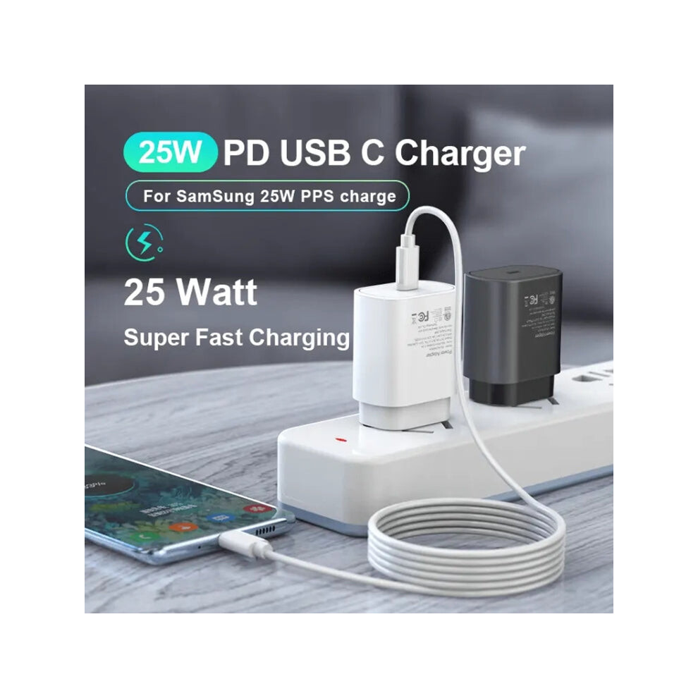 Ta800 Pd / Pps 25W Type-C Port Charger For Samsung, Eu Plug(White) White 8032867018395