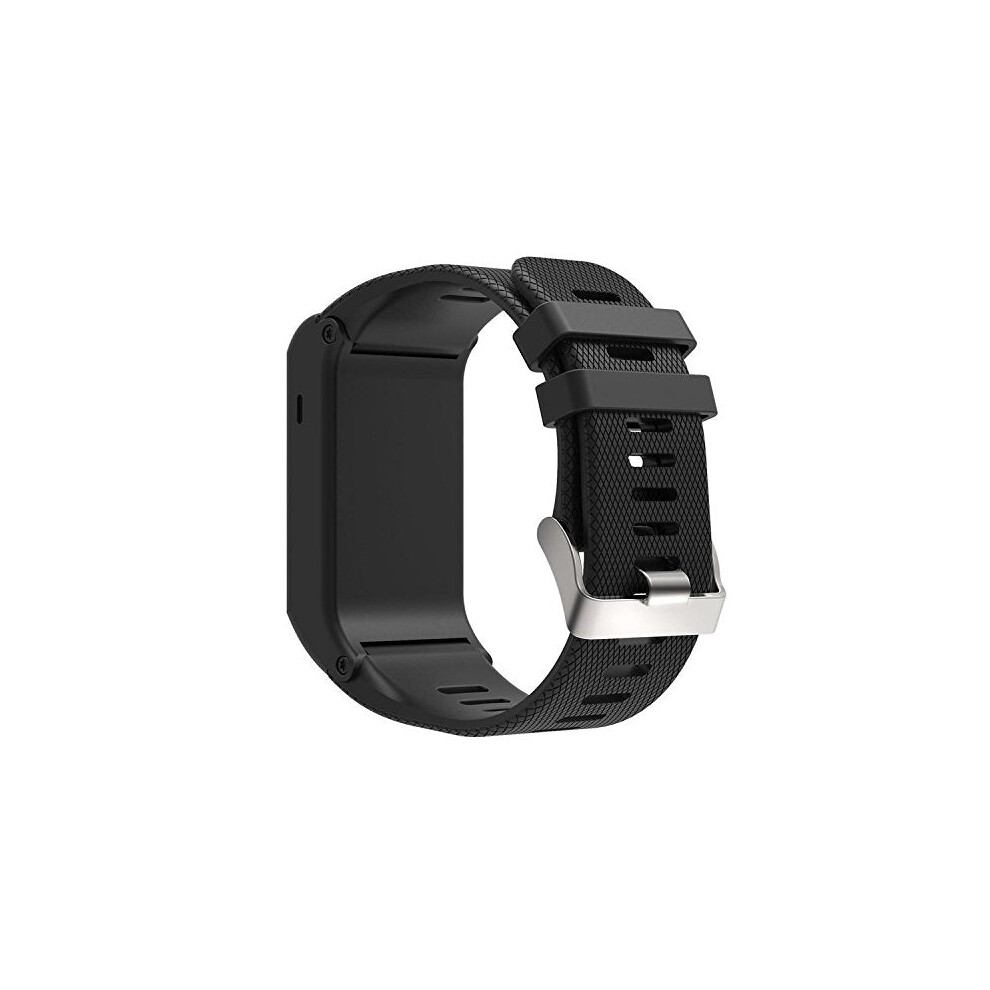 Silicone Sport Watch Band For Garmin Vivoactive Hr(Black) Black 8431777763157