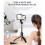 Q03S Fill Light Bluetooth Selfie Stick Tripod Mobile Phone Holder(White) 8