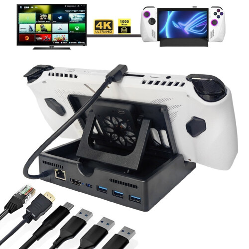 For ASUS ROG ALLY Charging Base Multifunctional Docking Station, Spec: 6 -in-1 Version 1