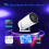 HY300 Smart Projector Android 11.0 System 120 Lumen Portable Projector UK Plug 6