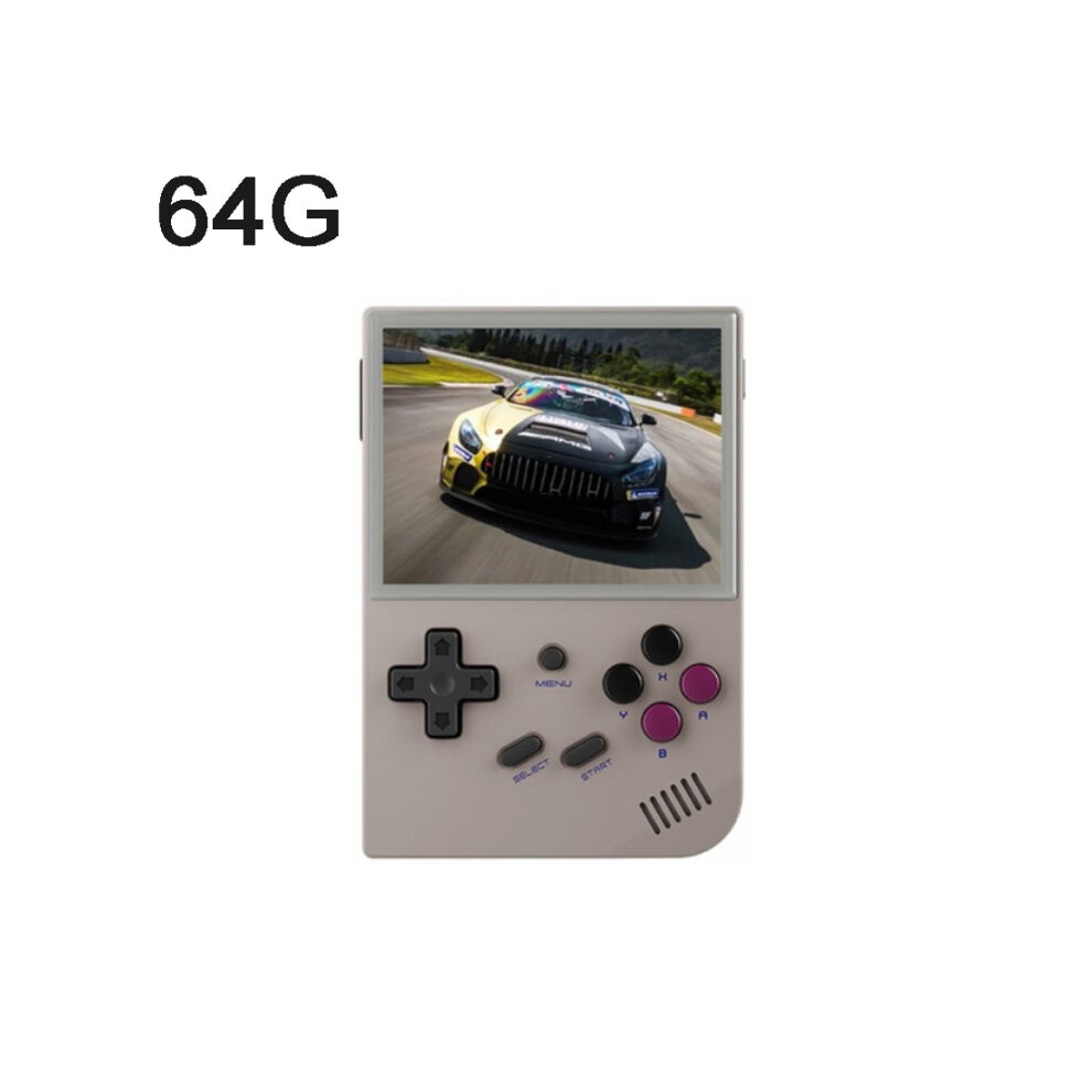 Anbernic Grey Rg35xx 3.5-Inch Retro Handheld Game Console Open Source Game Player 64G 5000+ Games(Grey)