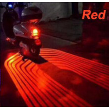 (Red) 2 Pcs Motorcycle Angel Wings LED Projection Lamp Body Door Shadow Laser