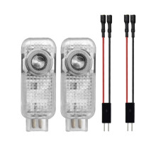 (S3) 2pcs Car LED Door Welcome Light for Audi A4L A5 A6L A7 A8L Q3 Q5 Q7 Led