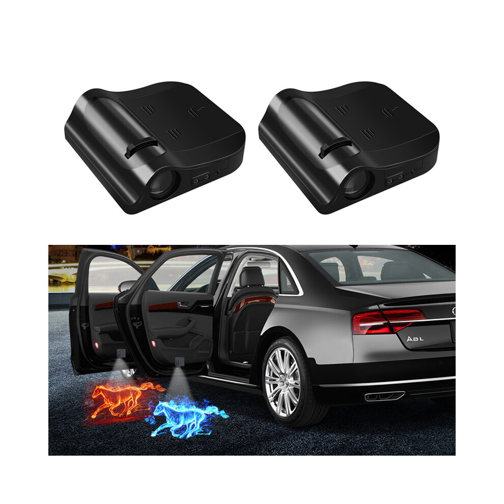 (For Audi) 2Pcs New Universal Led Car Door Welcome Laser Projector Logo Ghost Shadow 8902774173459