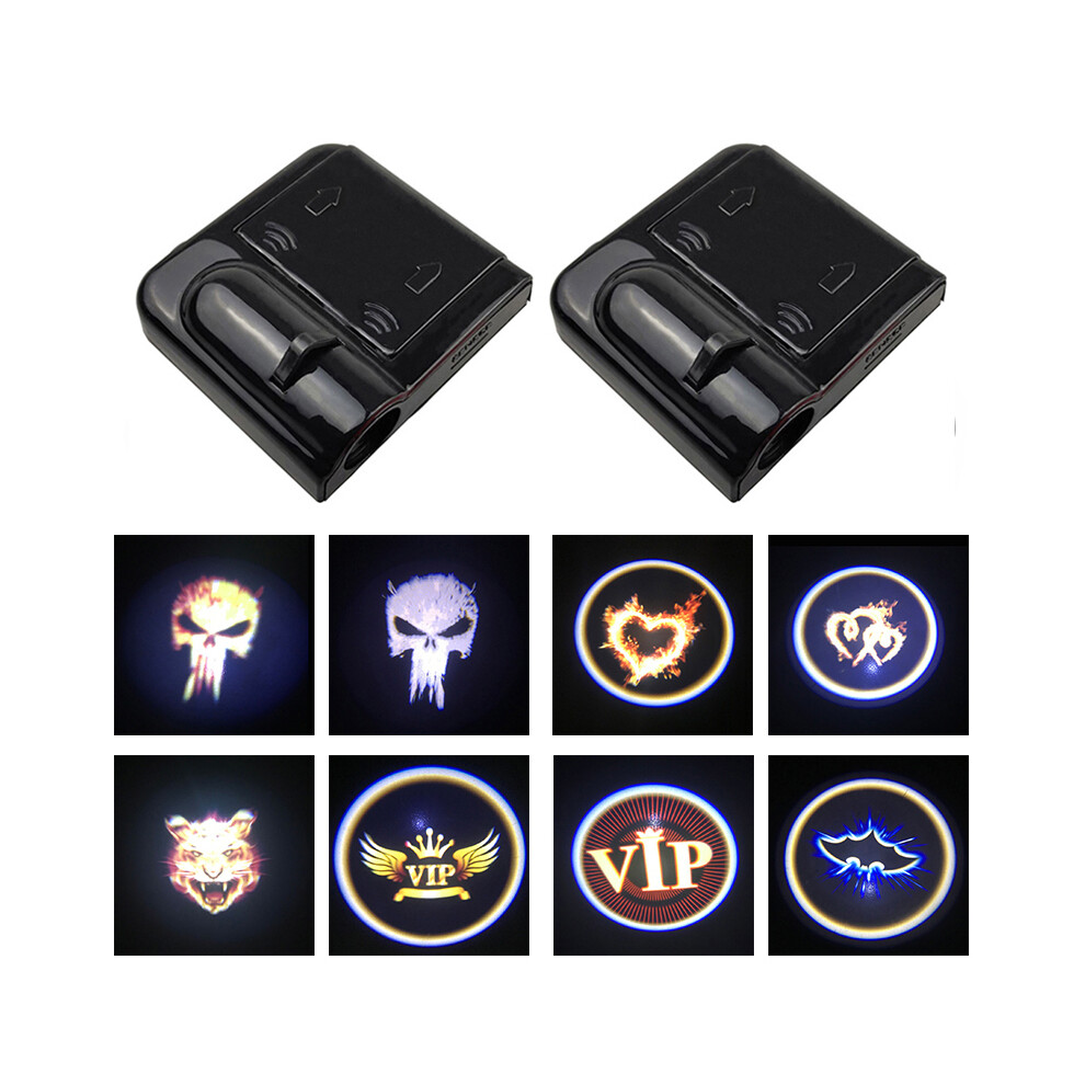 (For Audi) 1Pc Wireless Led Car Door Welcome Projector Laserlogo Ghost Shadow Light 8902774177808