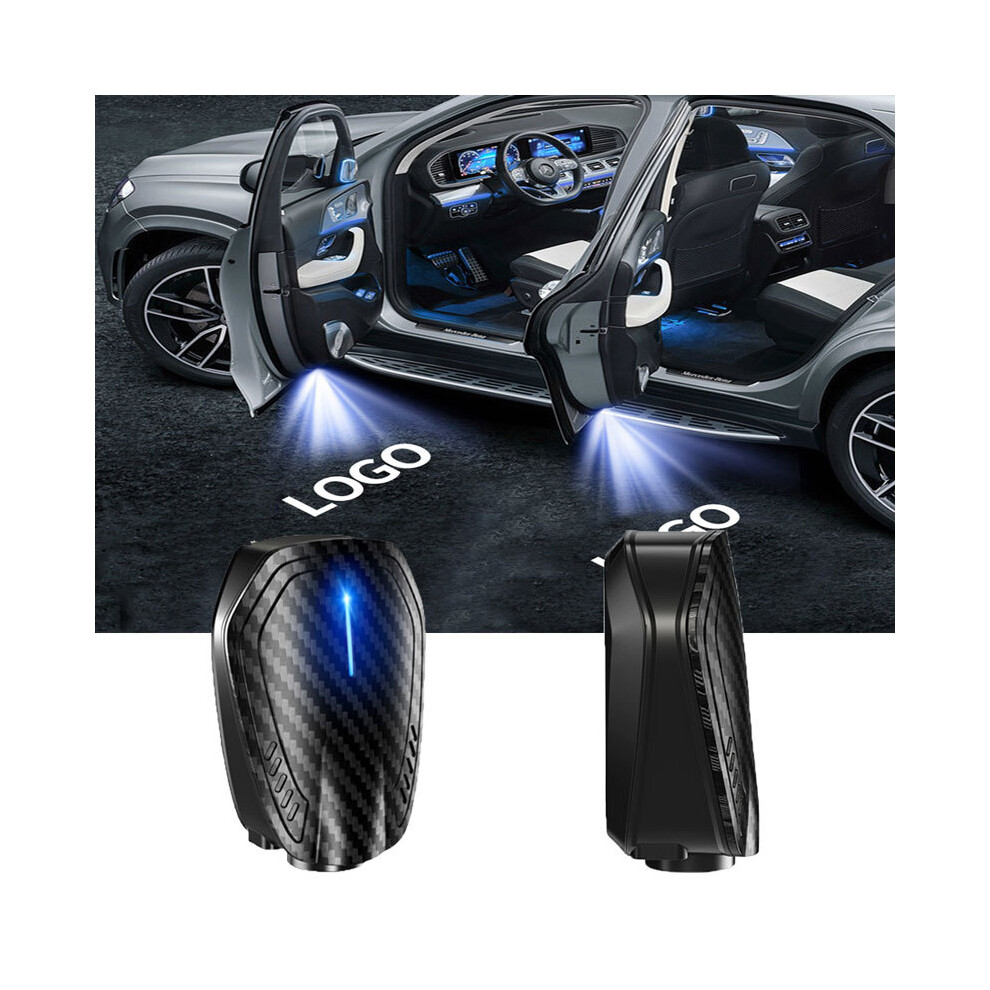 (2 Pcs, For Nissan) Wireless Led Car Door Lamp Rechargeable Welcome Laser Projector Atmosphere 8902774181188