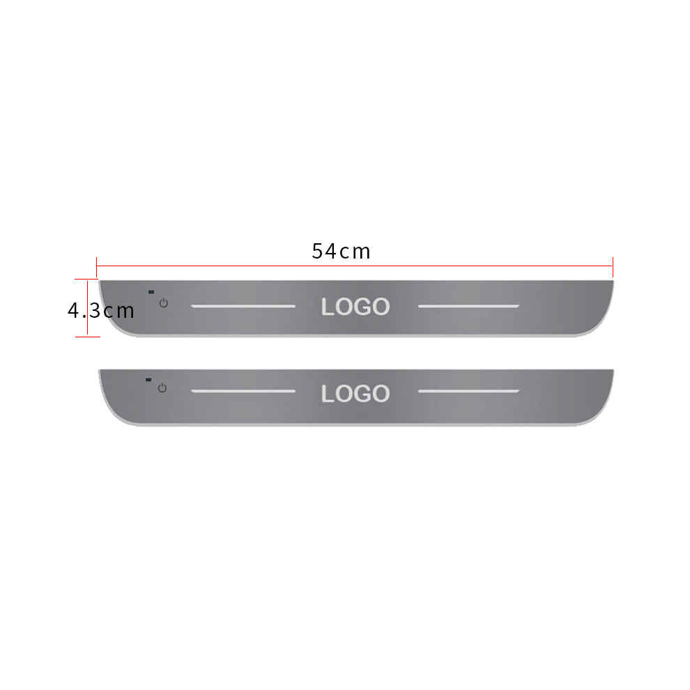 (Customized, 2Pcs Front Door) Customized For Kia Gt Line Kx5 Stinger Sportage Car Welcome Door Illuminated 8902774183403