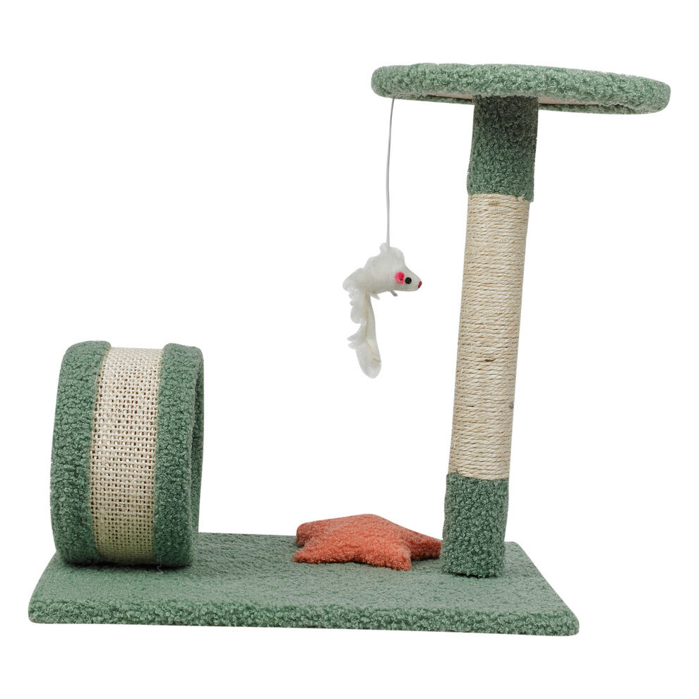 Urbn Living Cat Scratch Tree On Stand With Hanging Scratcher Play Toy