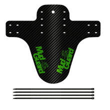 (Green) Bicycle Fenders 8 Colorful Front/Rear Tire Wheel Fenders Carbon Fiber