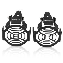 (Black R1250GS) Flipable Fog Light Protector Guard Lamp Cover 2019 2020 2021 For BMW R1250GS