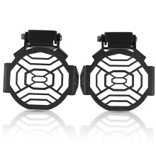 (Black) Flipable Fog Light Protector Guard Lamp Cover 2019 2020 2021 For BMW R1250GS